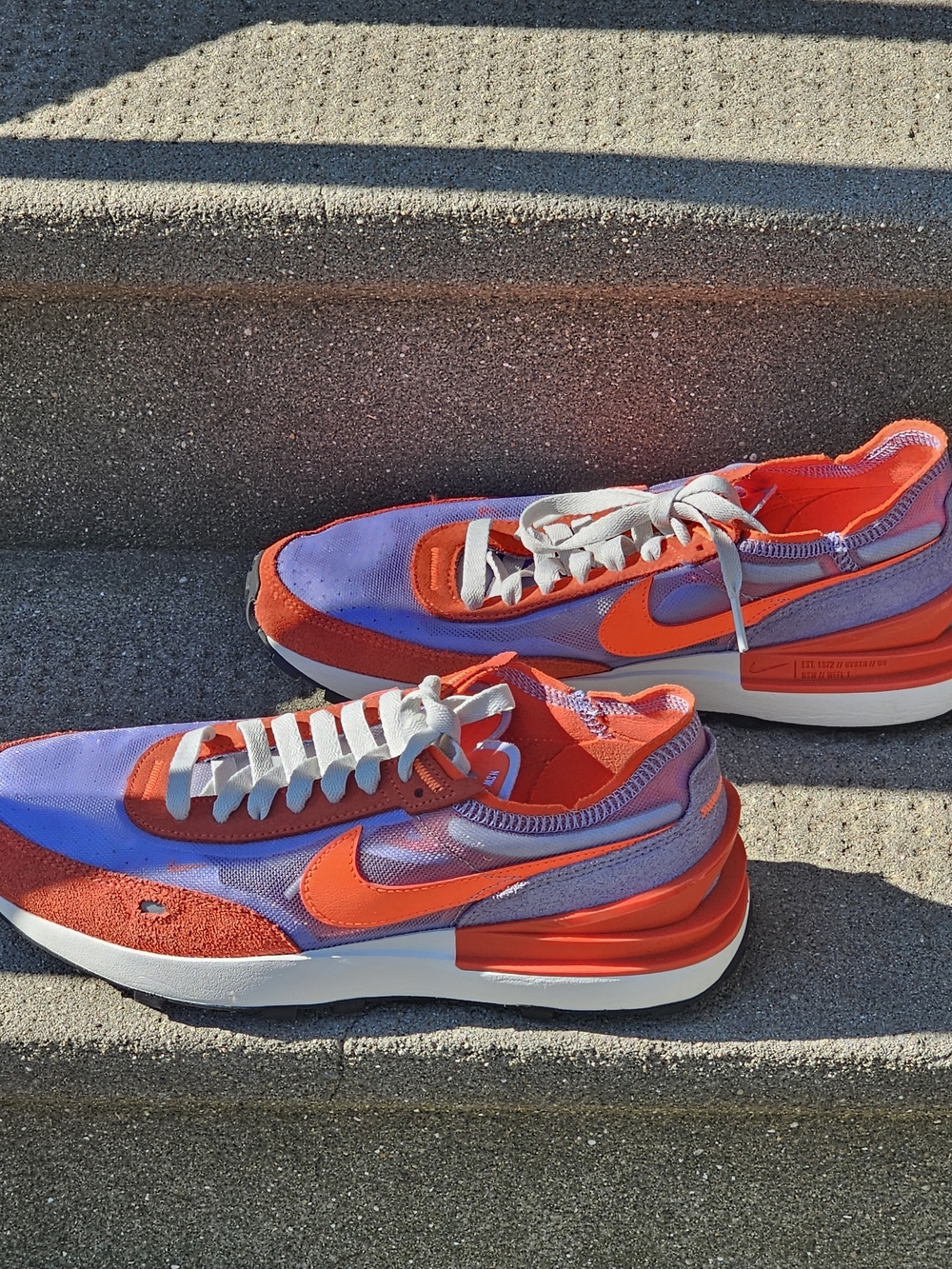 Nike Waffle One 'Active Fuchsia' DC2533-800 Women's Shoes Size 9 Orange & Purple - Picture 6 of 14